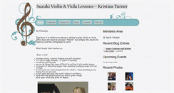 Desktop Screenshot of kristurnerviolin.com